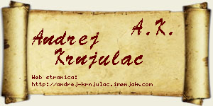 Andrej Krnjulac vizit kartica